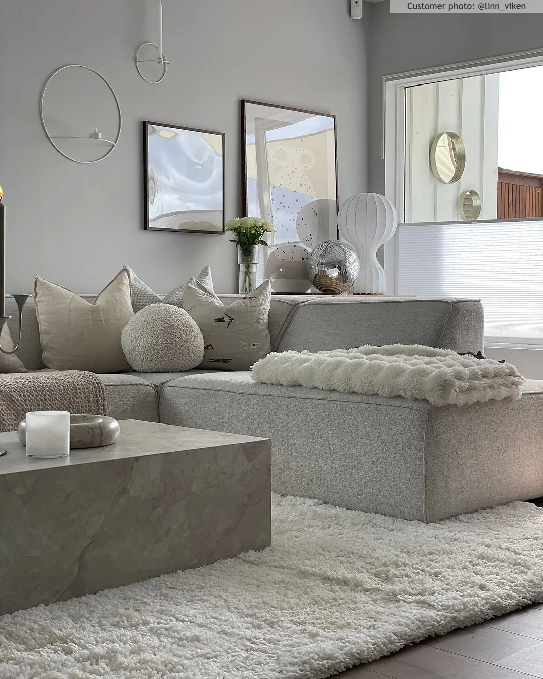 Ryatæpper - Cannes (hvid)