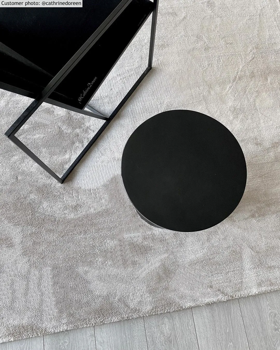 Viscose-tæppe - Jodhpur Special Luxury Edition (lysegrå/beige)