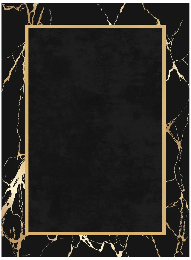 Wilton-tæppe - Cerasia (sort/guld)