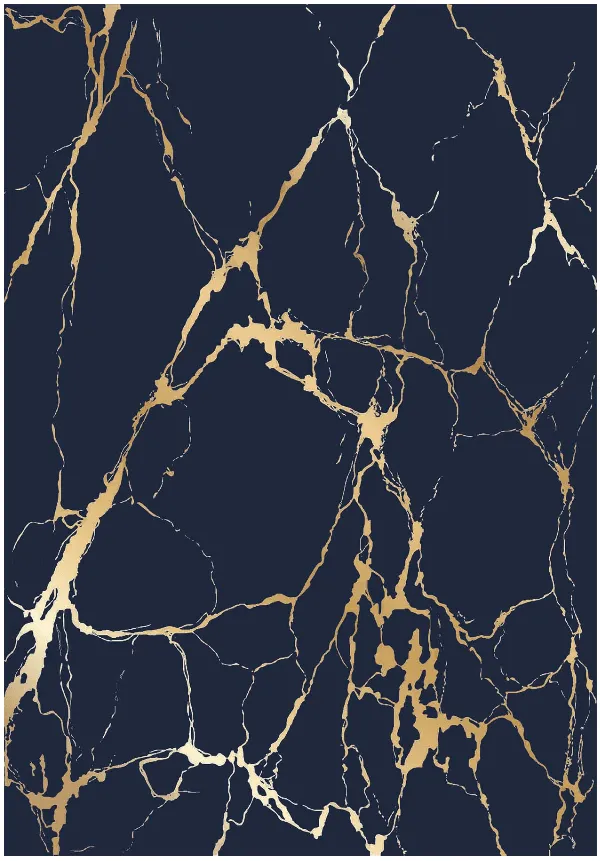 Wilton-tæppe - Cesina (sort/guld)