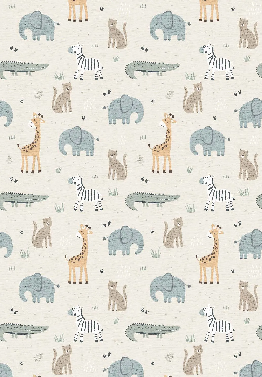 Børnetæppe - Safari Friends (multi)