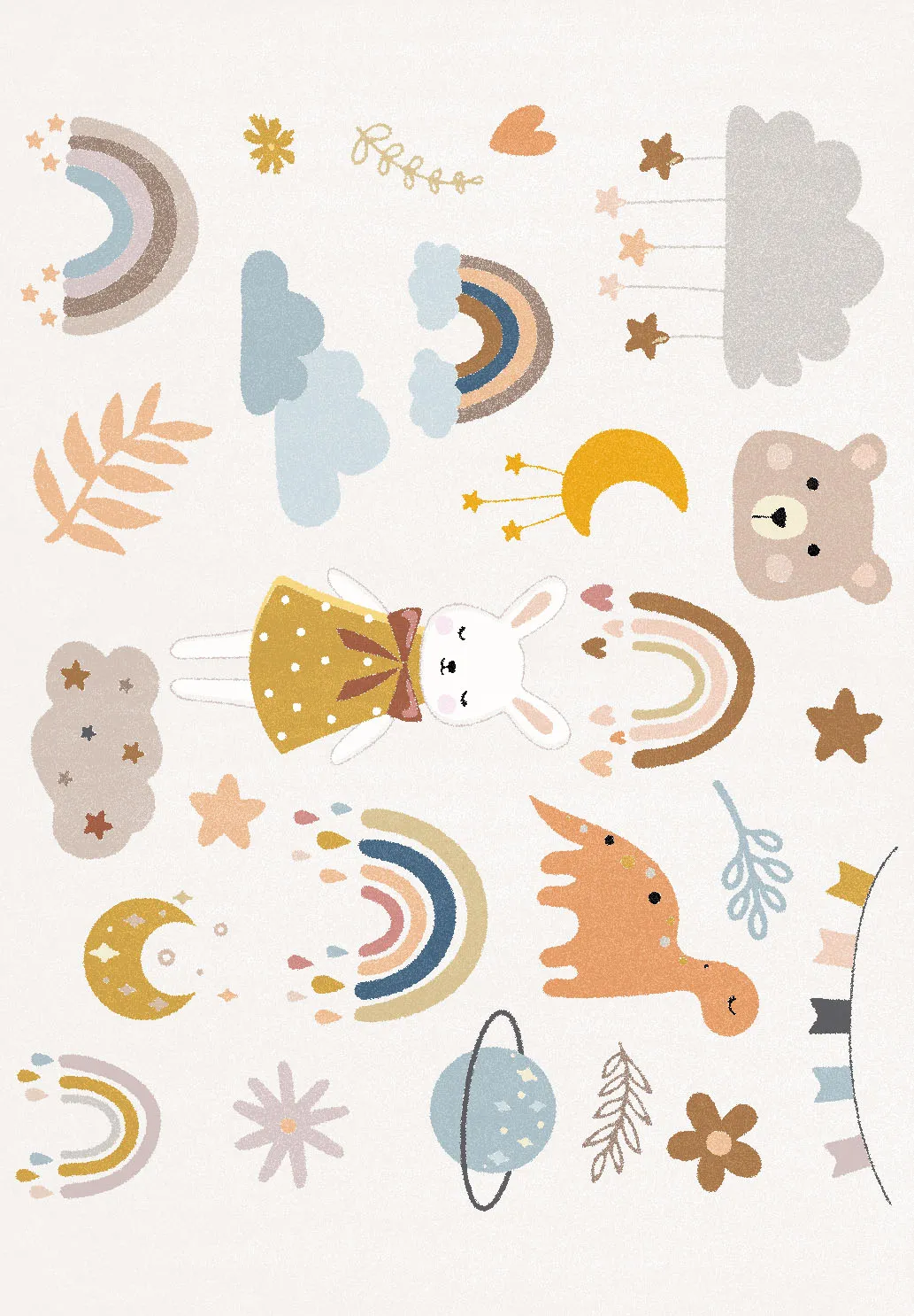 Børnetæppe - Danny (multi)