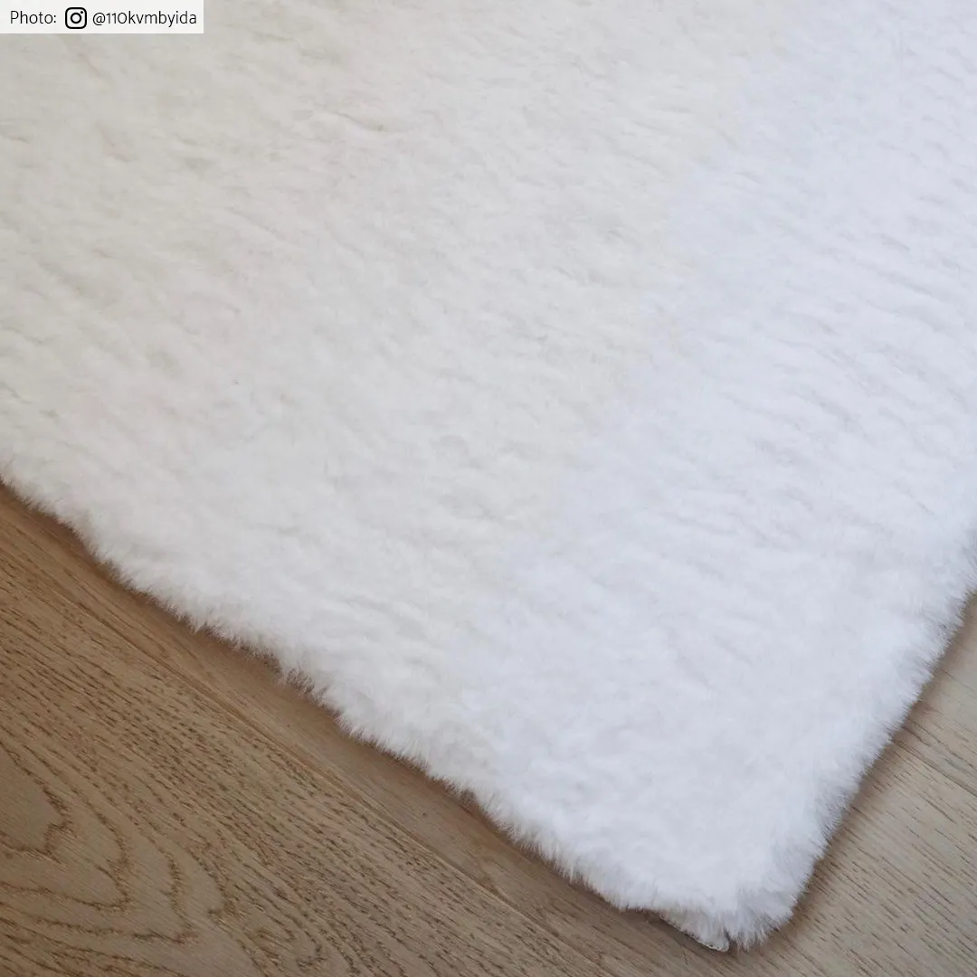 Ryatæpper - Cloud Super Soft (hvid)