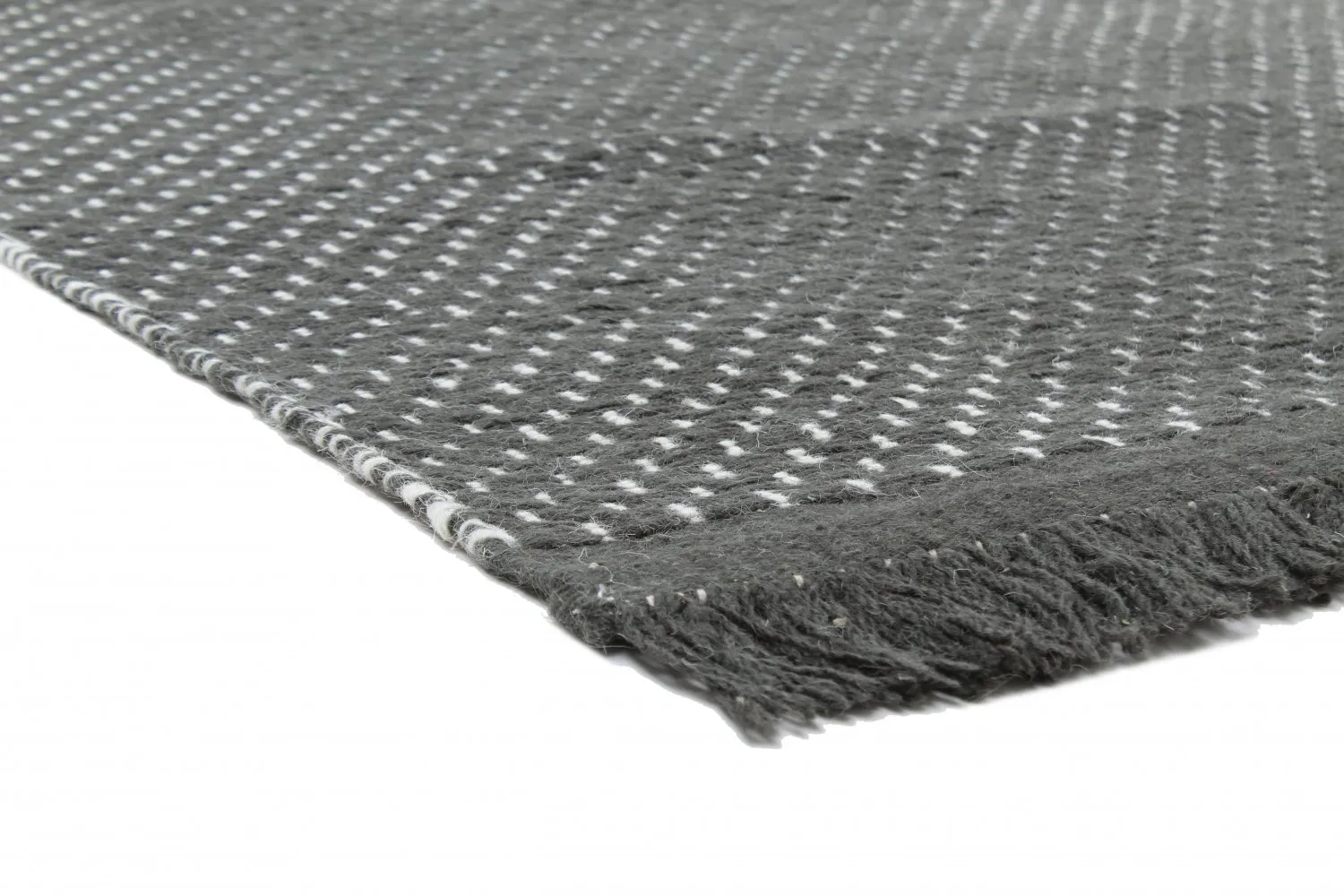 Uldtæppe - Clovelly (Mørk grå)