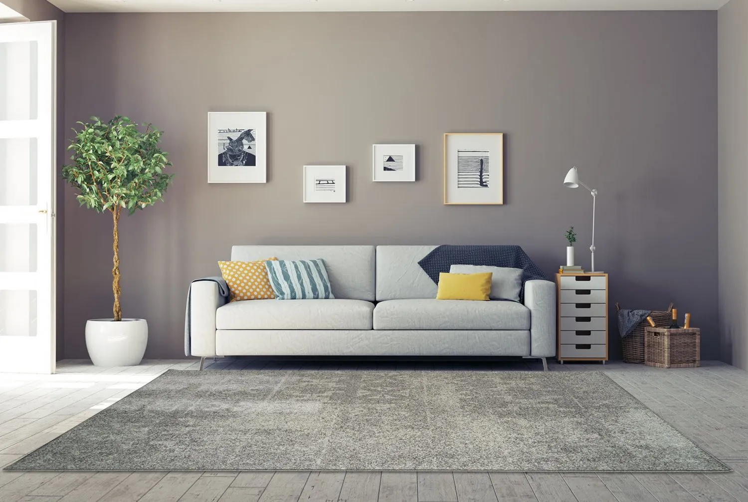 Wilton-tæppe - Giana (grå)