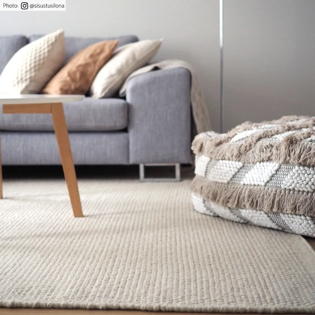 Uldtæppe - Coastal (creme)