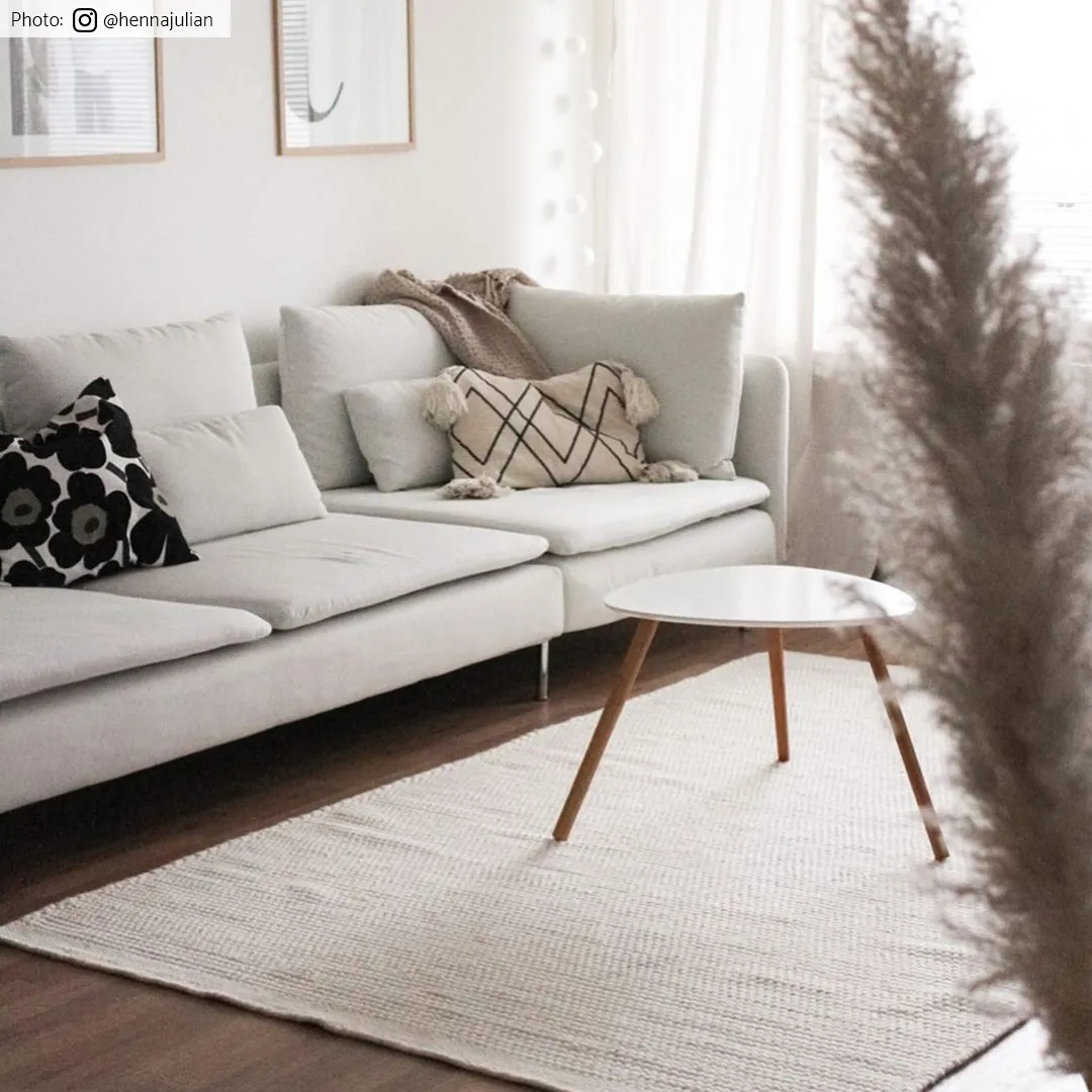 Uldtæppe - Coastal (hvid)