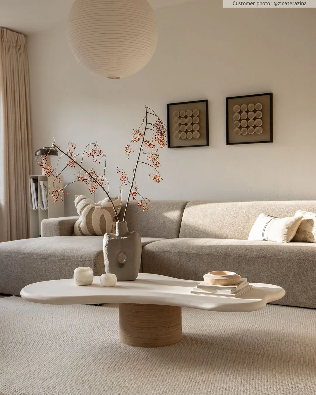 Runde tæpper - Coastal (cream)