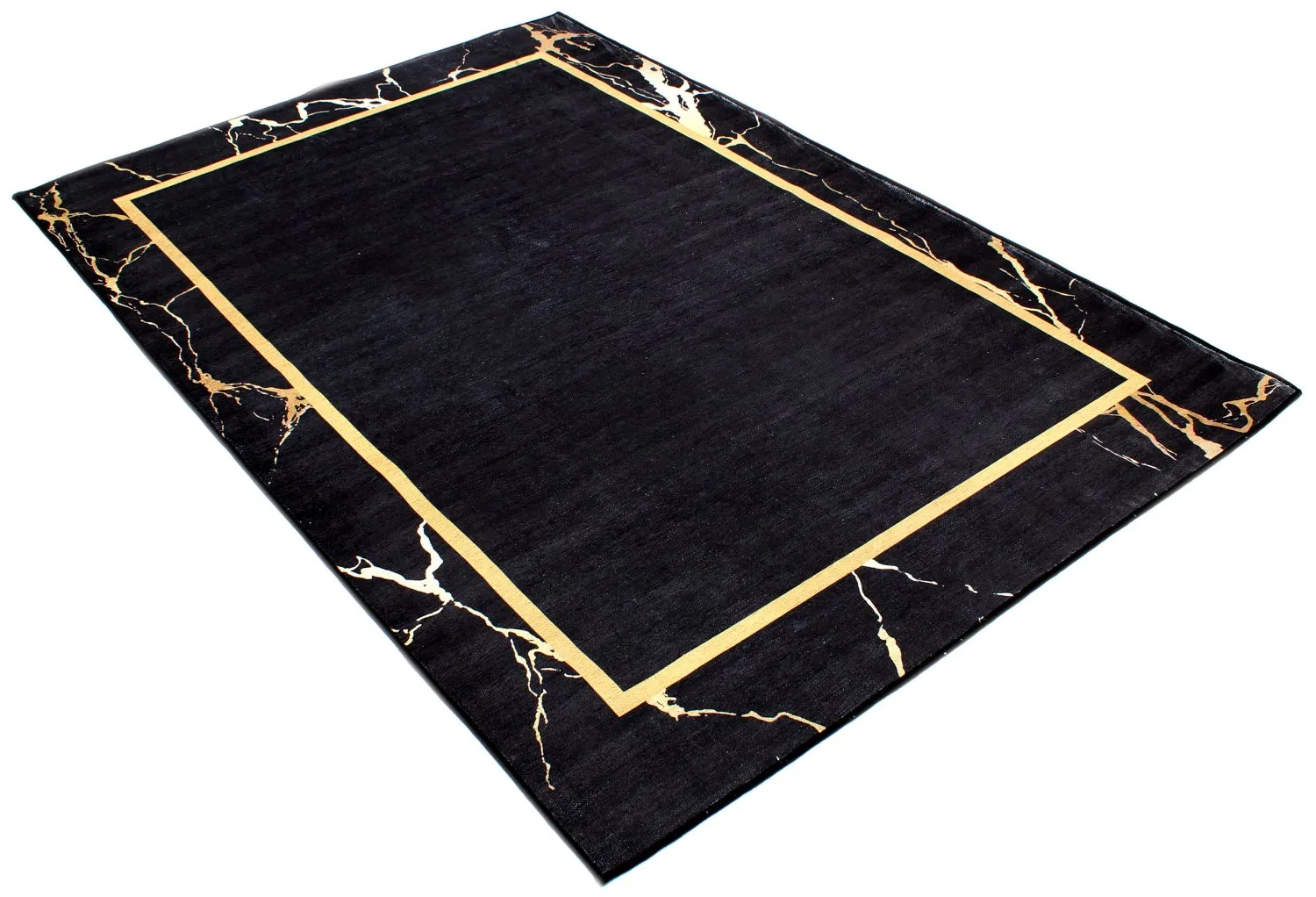 Wilton-tæppe - Cerasia (sort/guld)