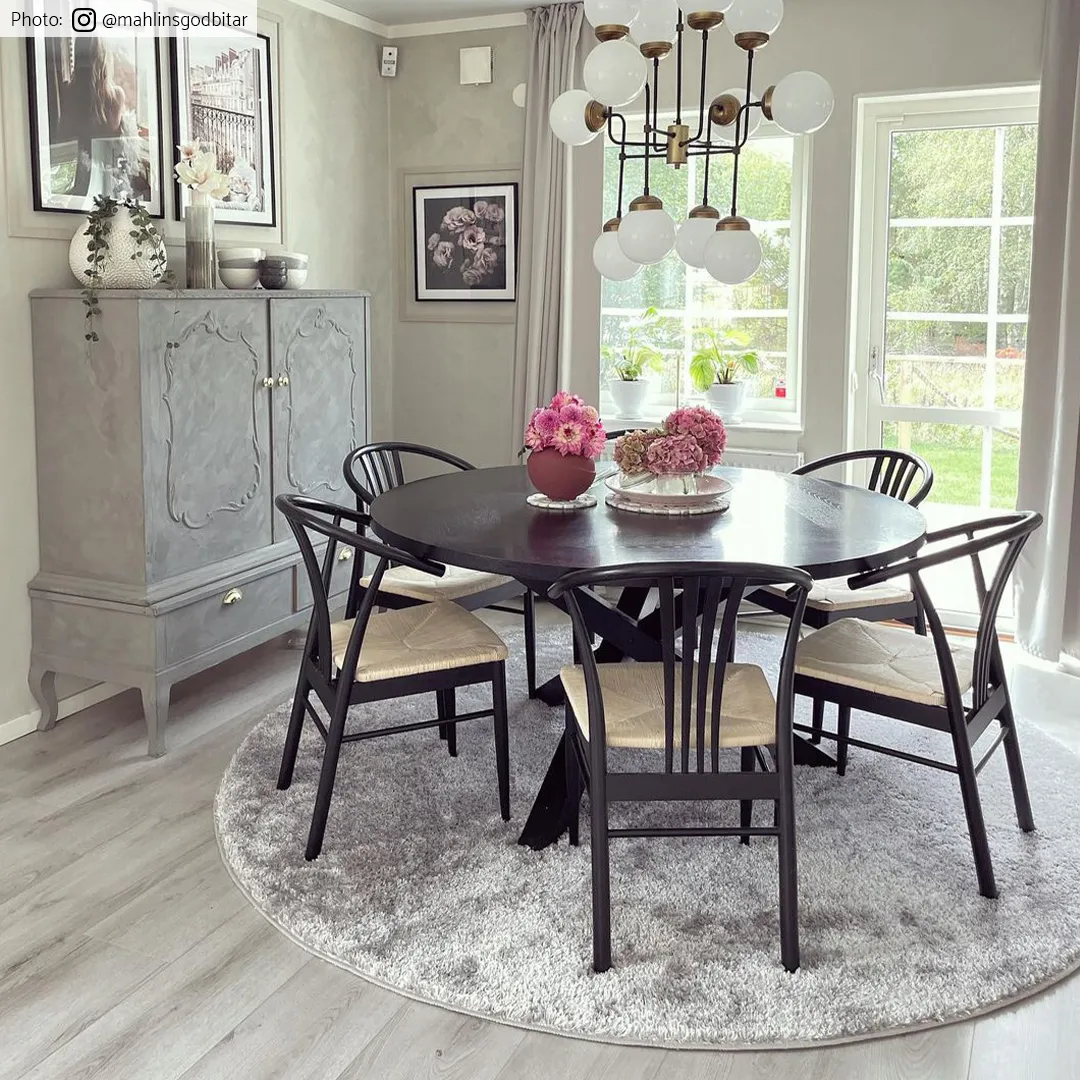 Runde tæpper - Cosy (silver)