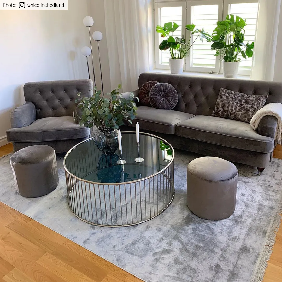 Wilton-tæppe - Art Silk (grå)