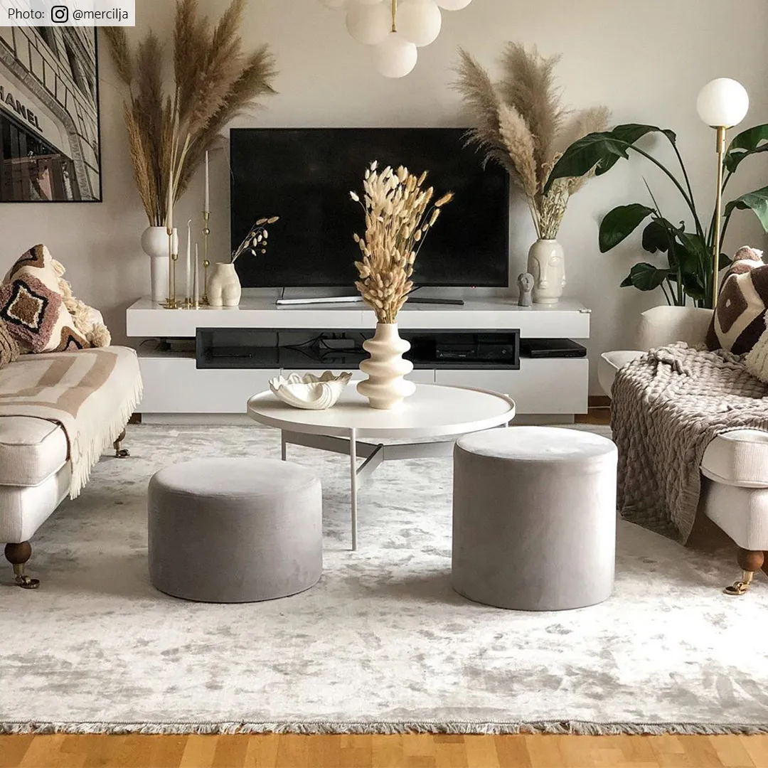 Wilton-tæppe - Art Silk (lysegrå/beige)