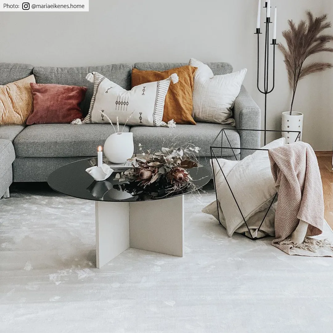 Wilton-tæppe - Art Silk (lysegrå/beige)