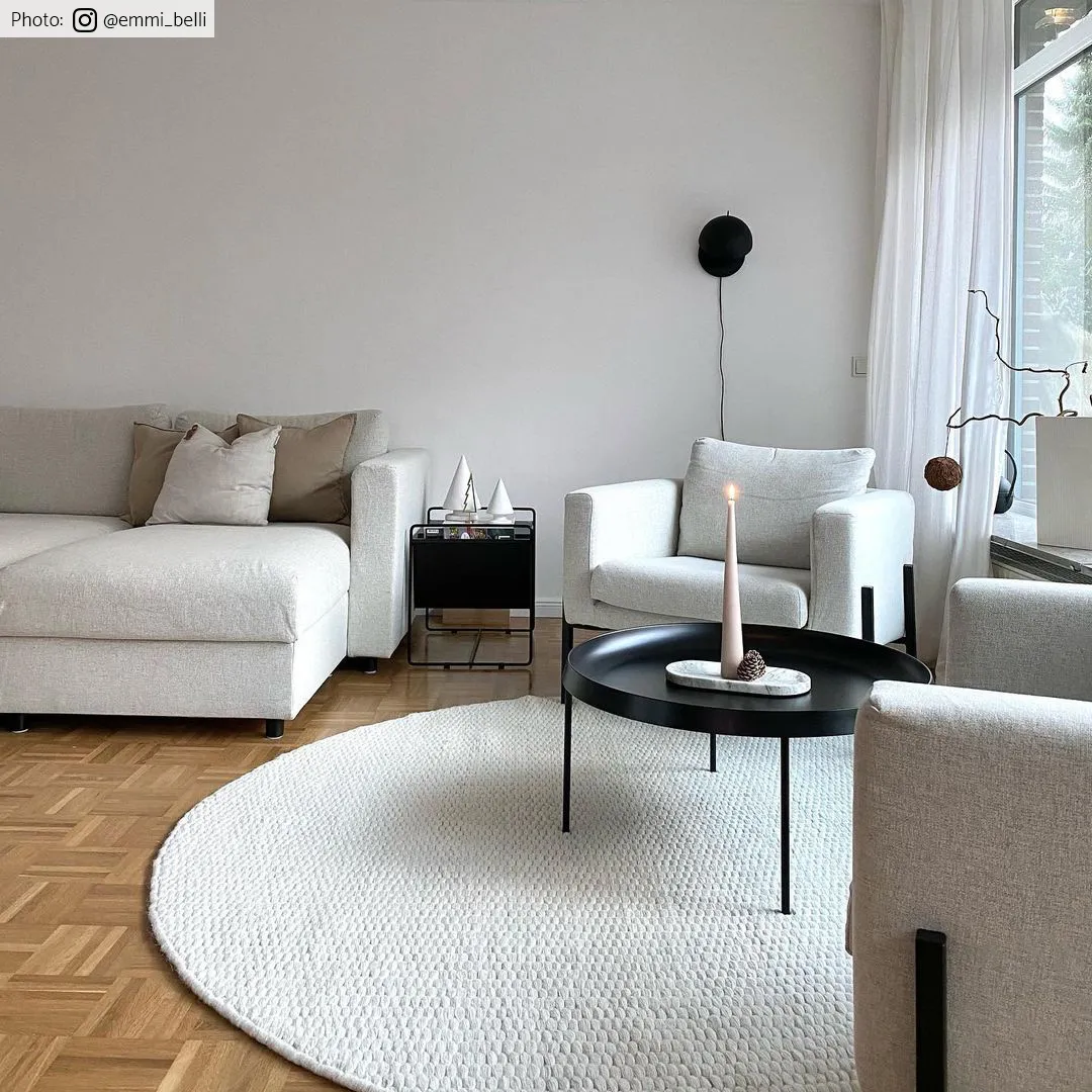 Runde tæpper - Cartmel (offwhite)