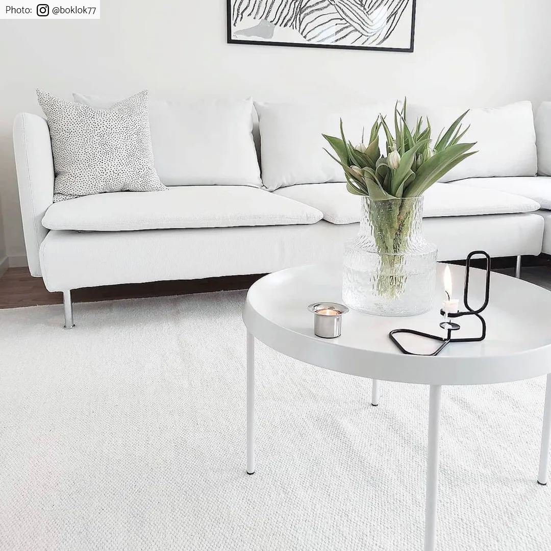 Uldtæppe - Hamilton (hvid)