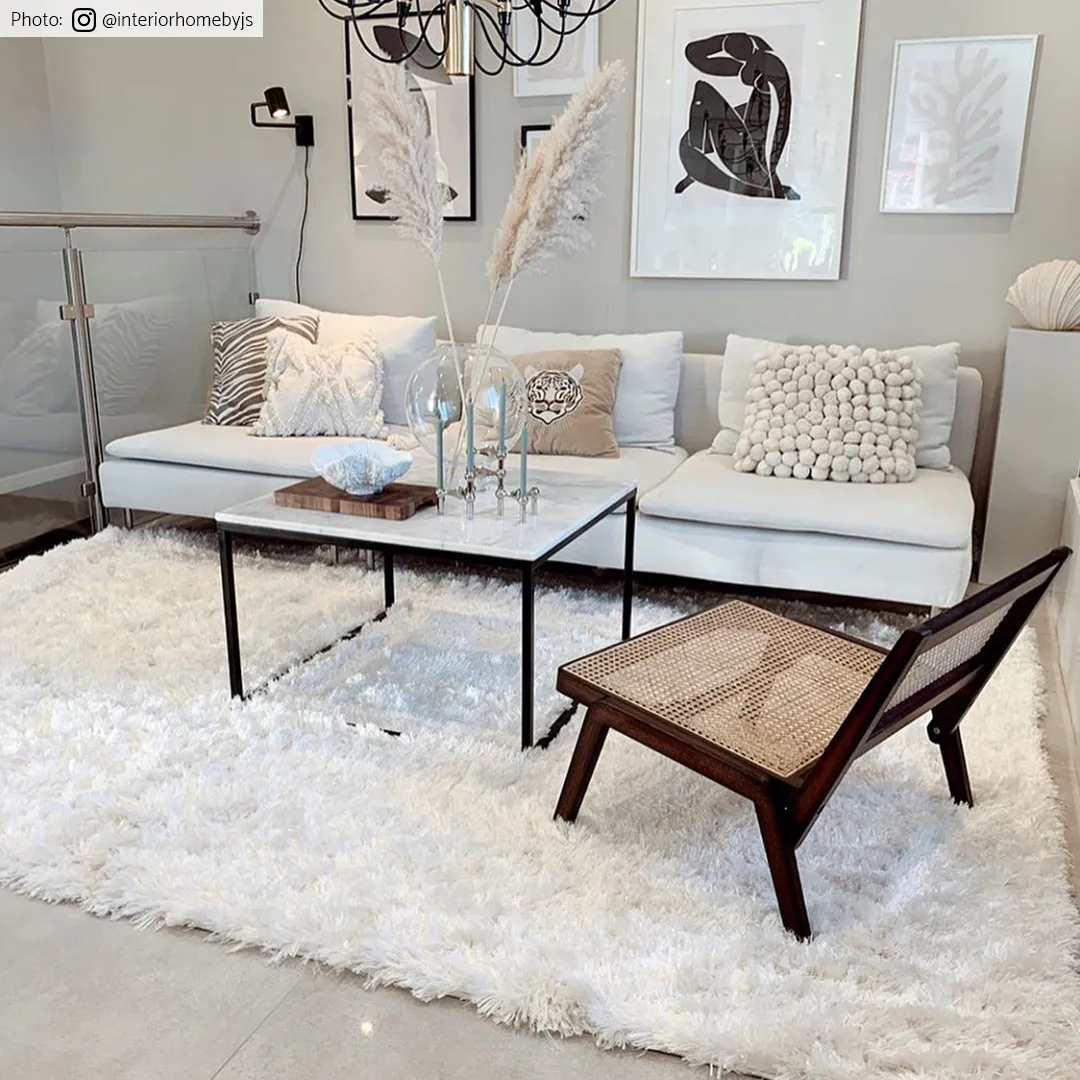 Ryatæpper - Janjira (hvid)