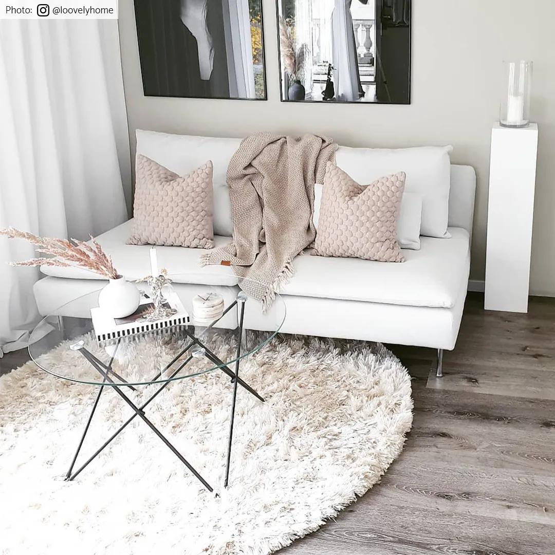 Runde tæpper - Janjira (offwhite)