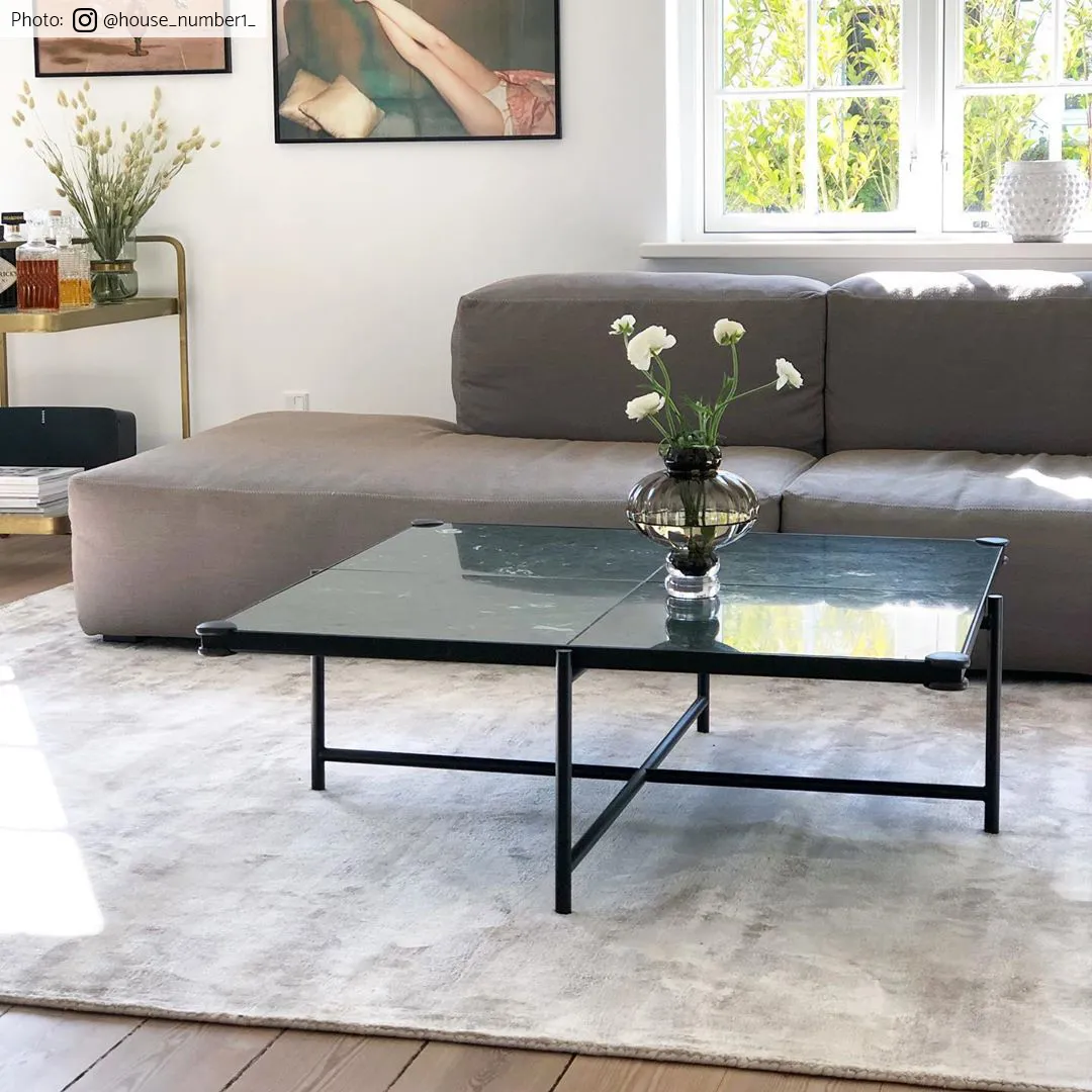 Rundt tæppe - Jodhpur Special Luxury Edition Viscose (lysegrå/beige)