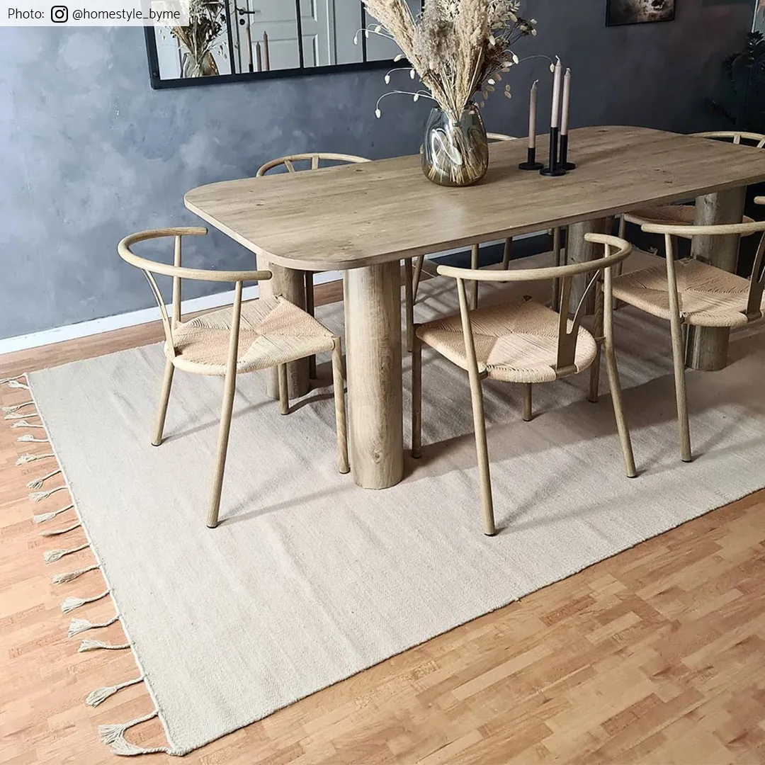 Uldtæppe - Malana (beige)