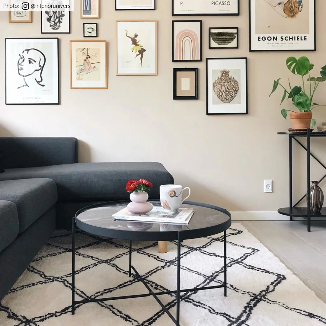 Ryatæpper - Morocco (sort/hvid)