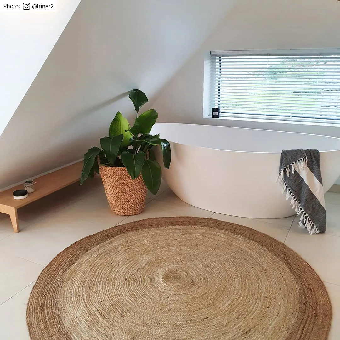 Runde tæpper - Wokha (jute)