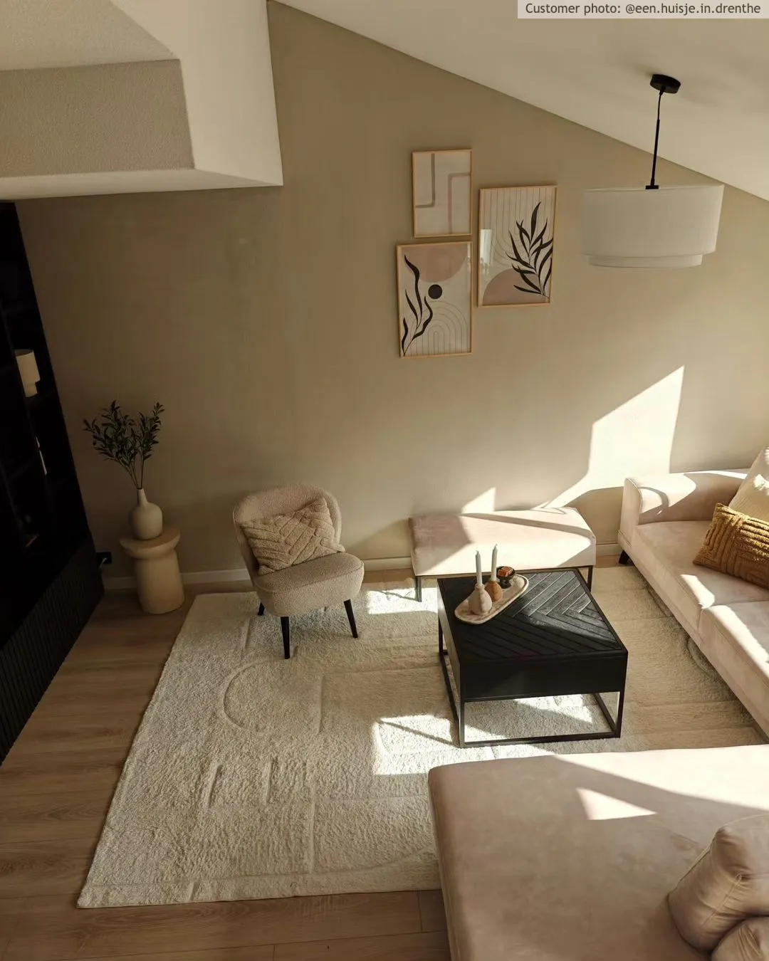 Ryatæpper - Cremona Natural Cotton Shaggy (offwhite)