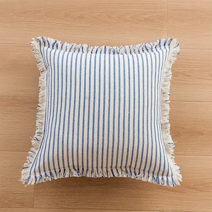 Pudebetræk - Fringed (blå)