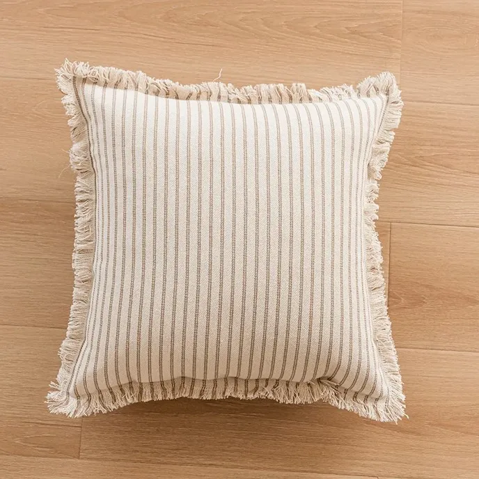 Pudebetræk - Fringed (brun)