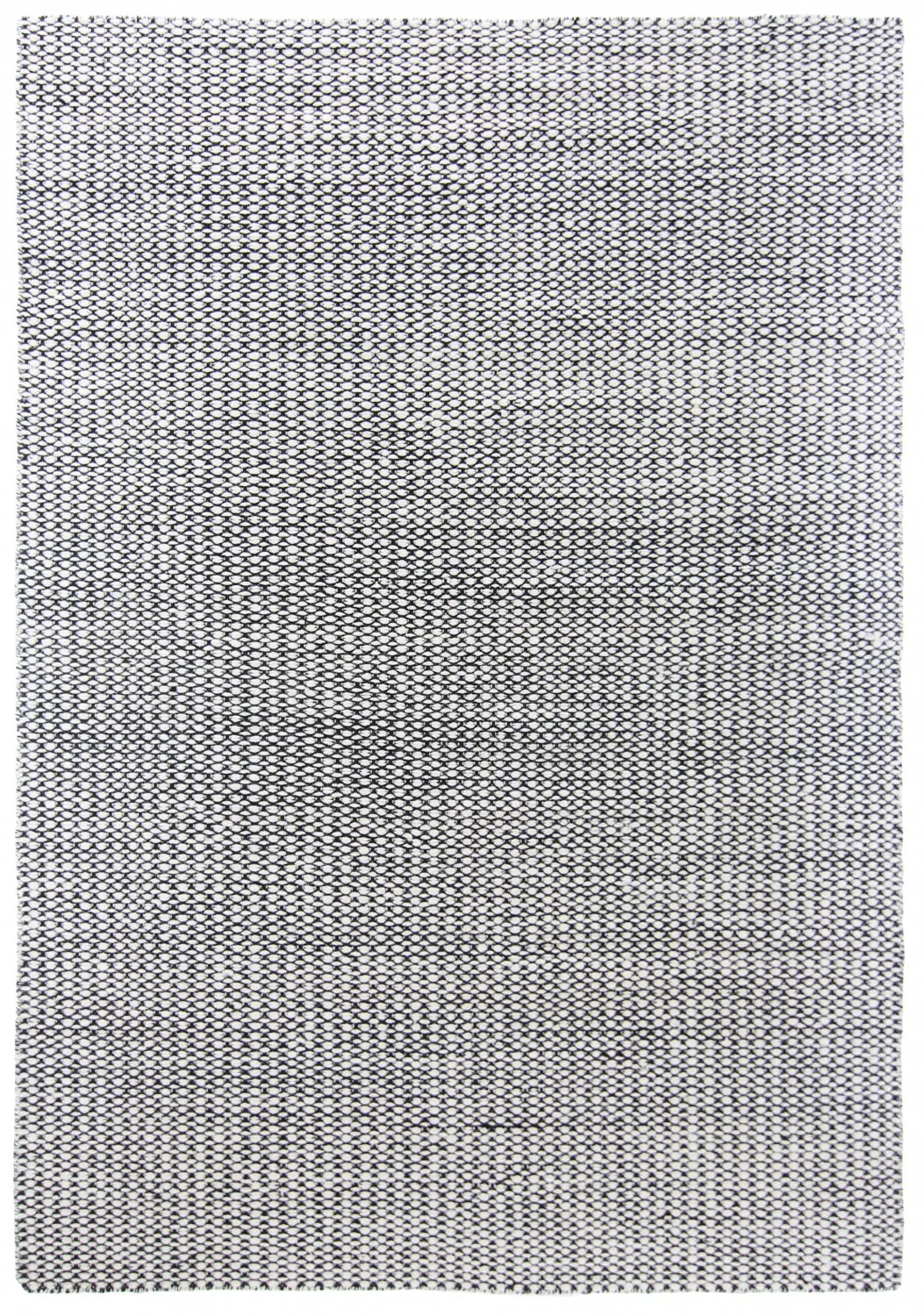 Uldtæppe - Delly (sort/hvid)