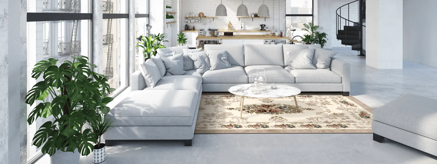 Wilton-tæppe - Delpha (beige/multi)