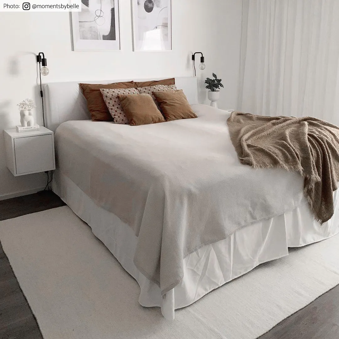 Uldtæppe - Dhurry (hvid)