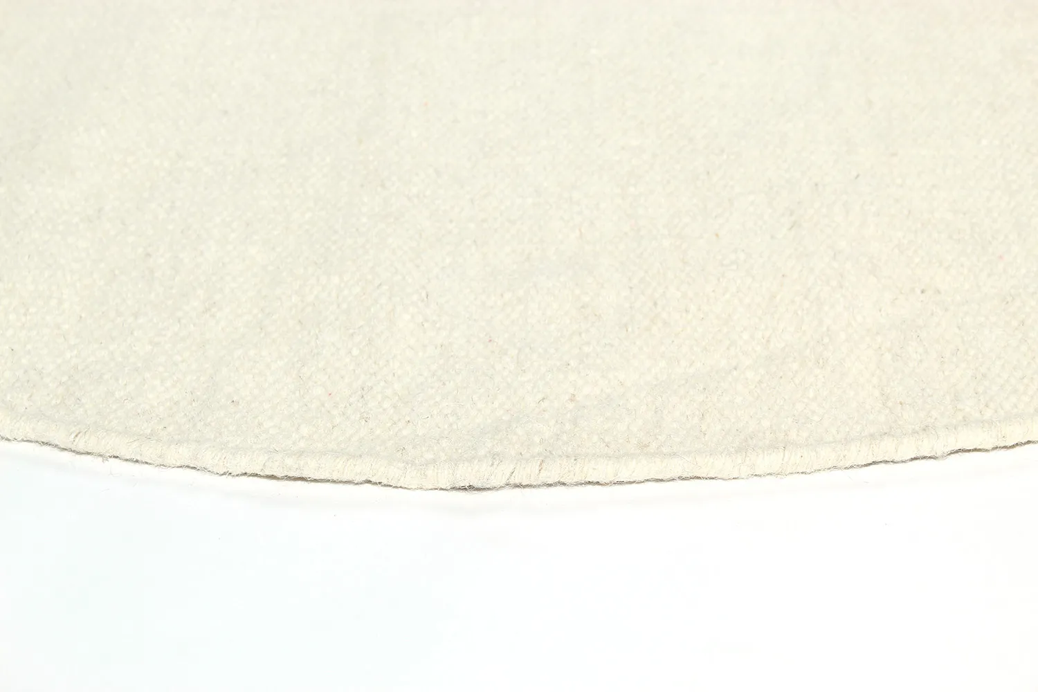 Runde tæpper - Dhurry (hvid)