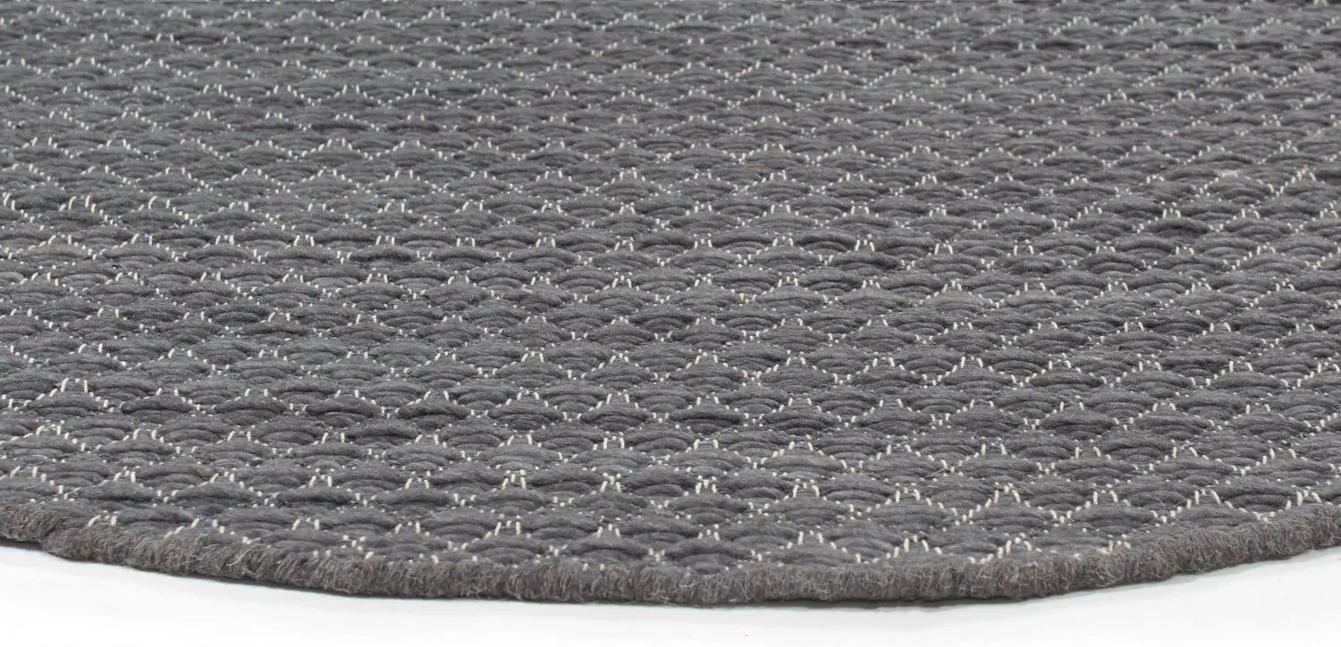 Runde tæpper - Belize (grå)