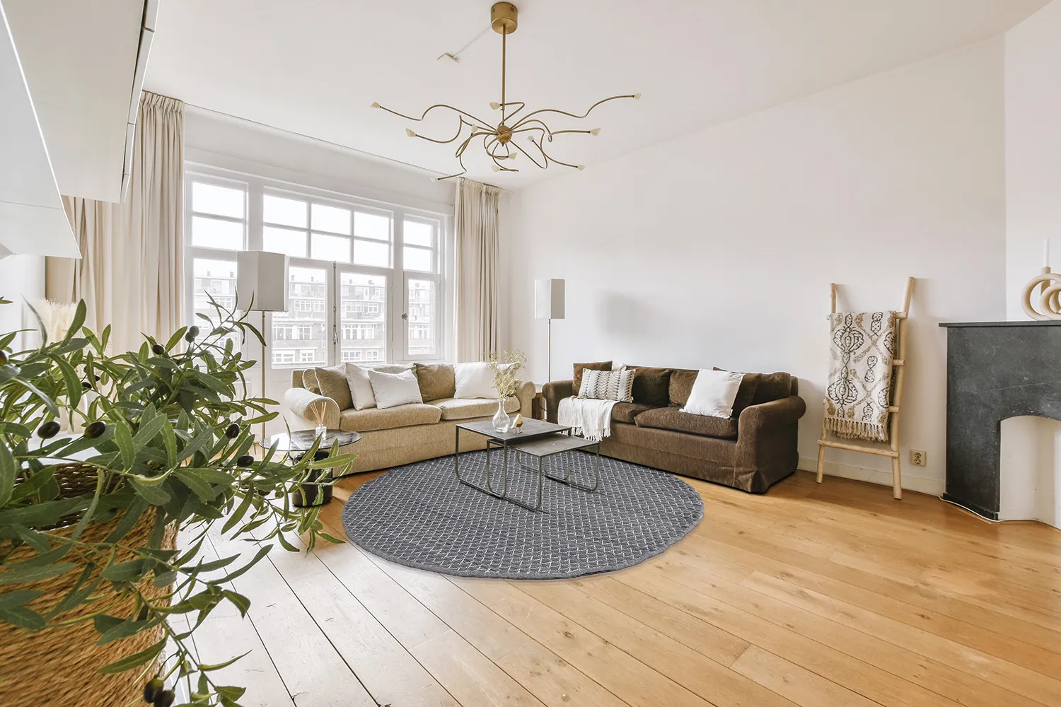 Runde tæpper - Belize (grå)