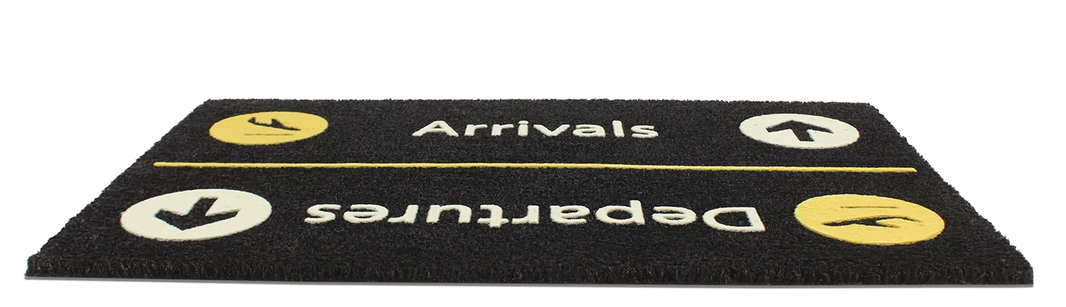 Dørmåtte - Airport (svart)