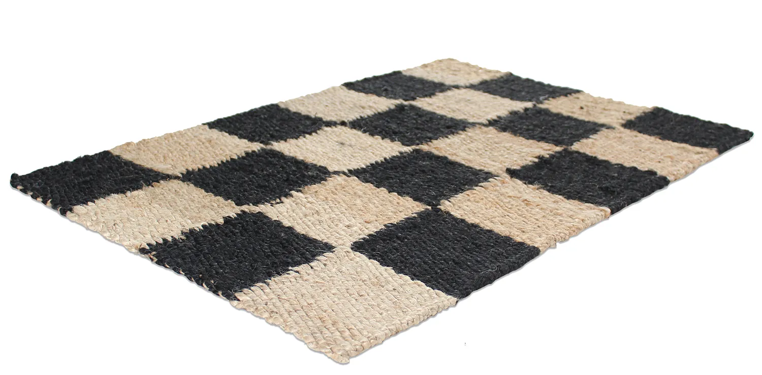 Dørmåtte - Eloise (natur/svart)