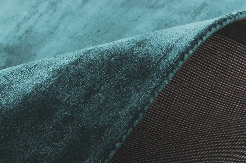 Viscose-tæppe - Jodhpur Special Luxury Edition (turkis)