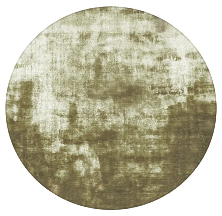 Rundt tæppe - Jodhpur Special Luxury Edition (olivengrøn)