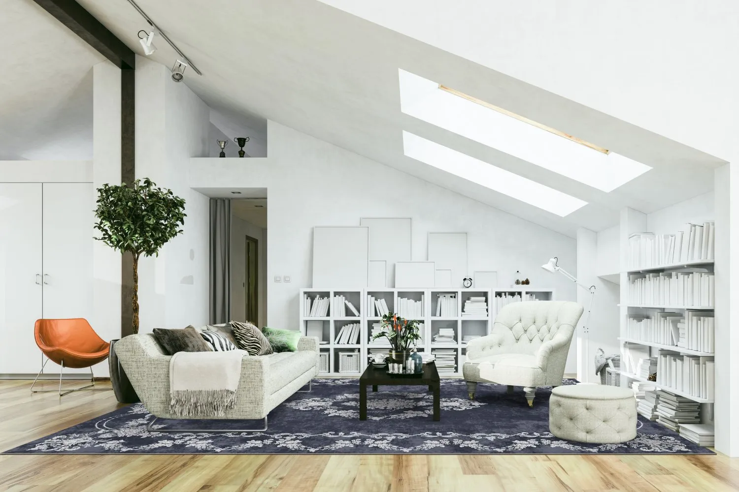 Wilton-tæppe - Nefta (sort)