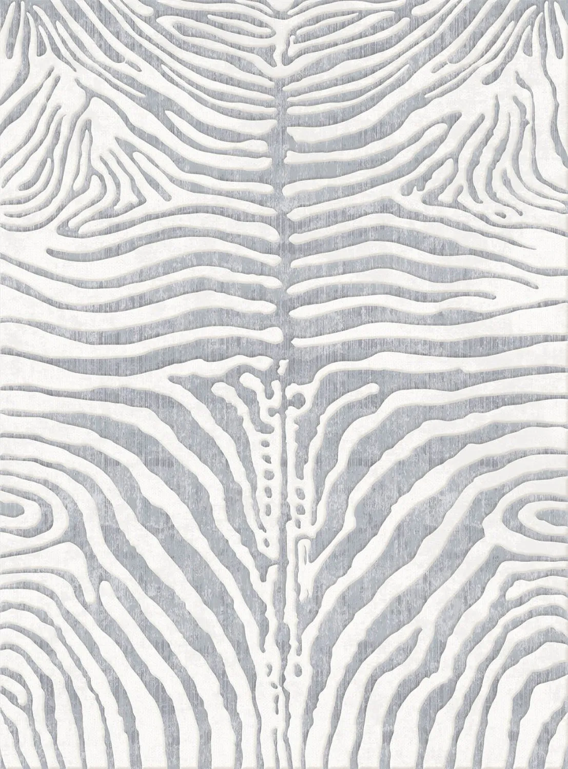 Wilton-tæppe - Zebra (grå/hvid)