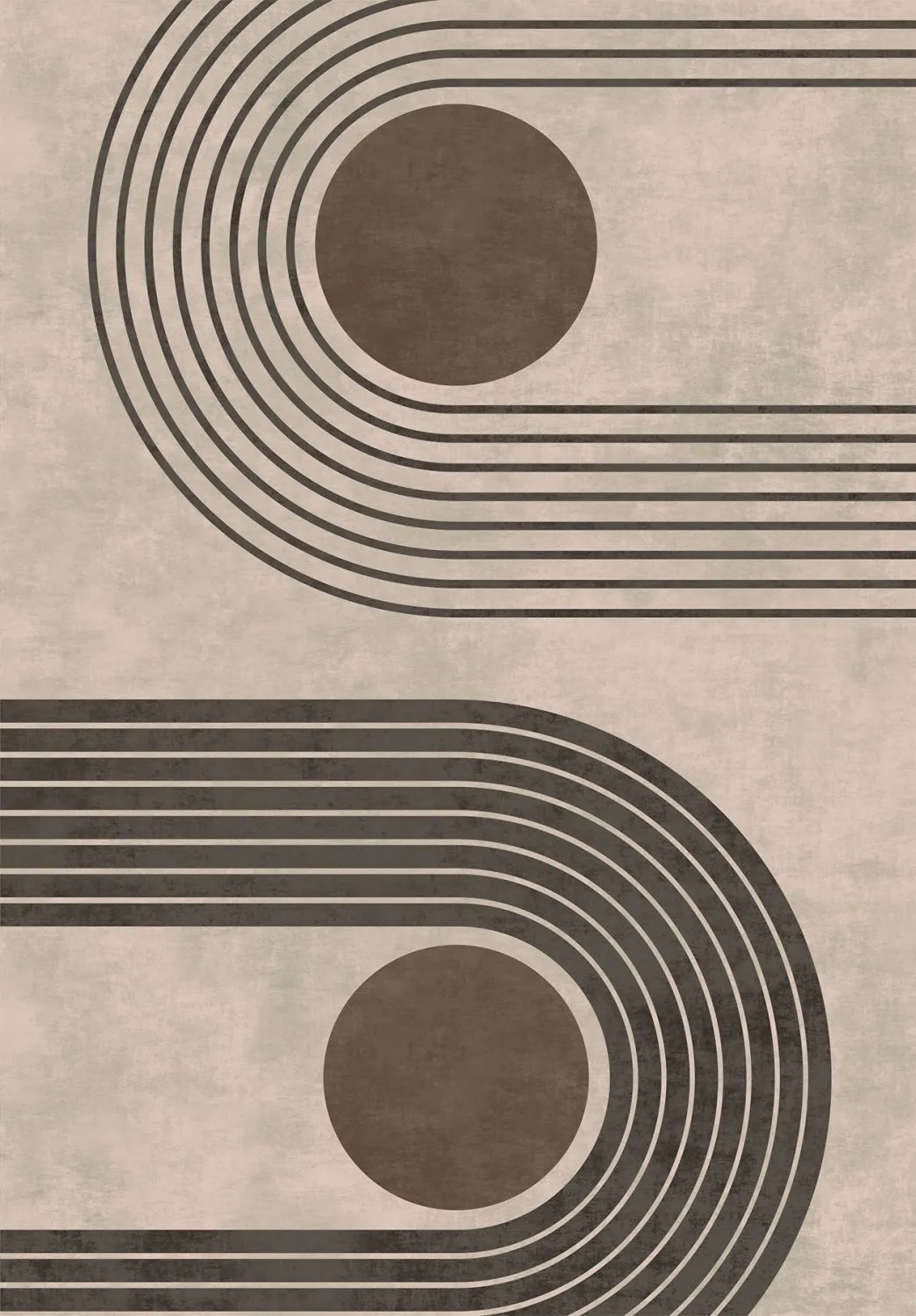 Wilton-tæppe - Moudania (brun/sort)