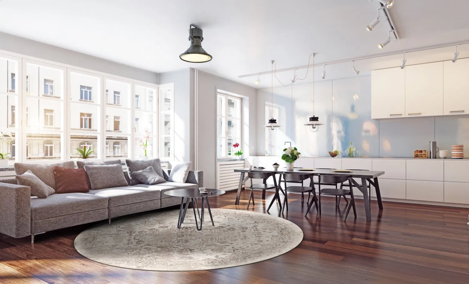 Rundt tæppe - Mateur (beige)