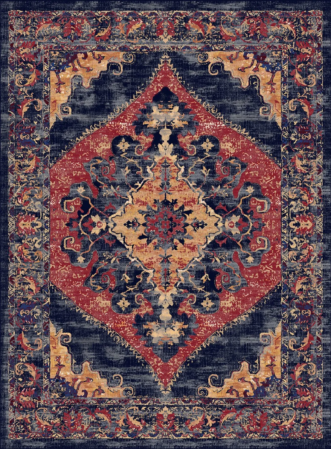 Wilton-tæppe - Tabarka (multi)
