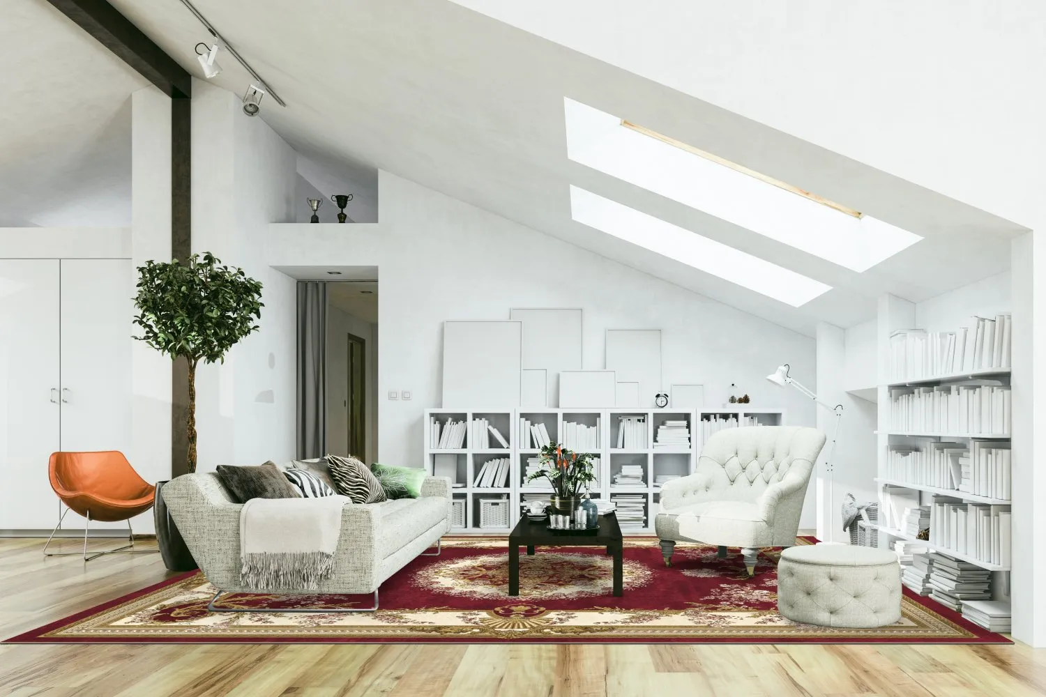 Wilton-tæppe - Marand (rød)