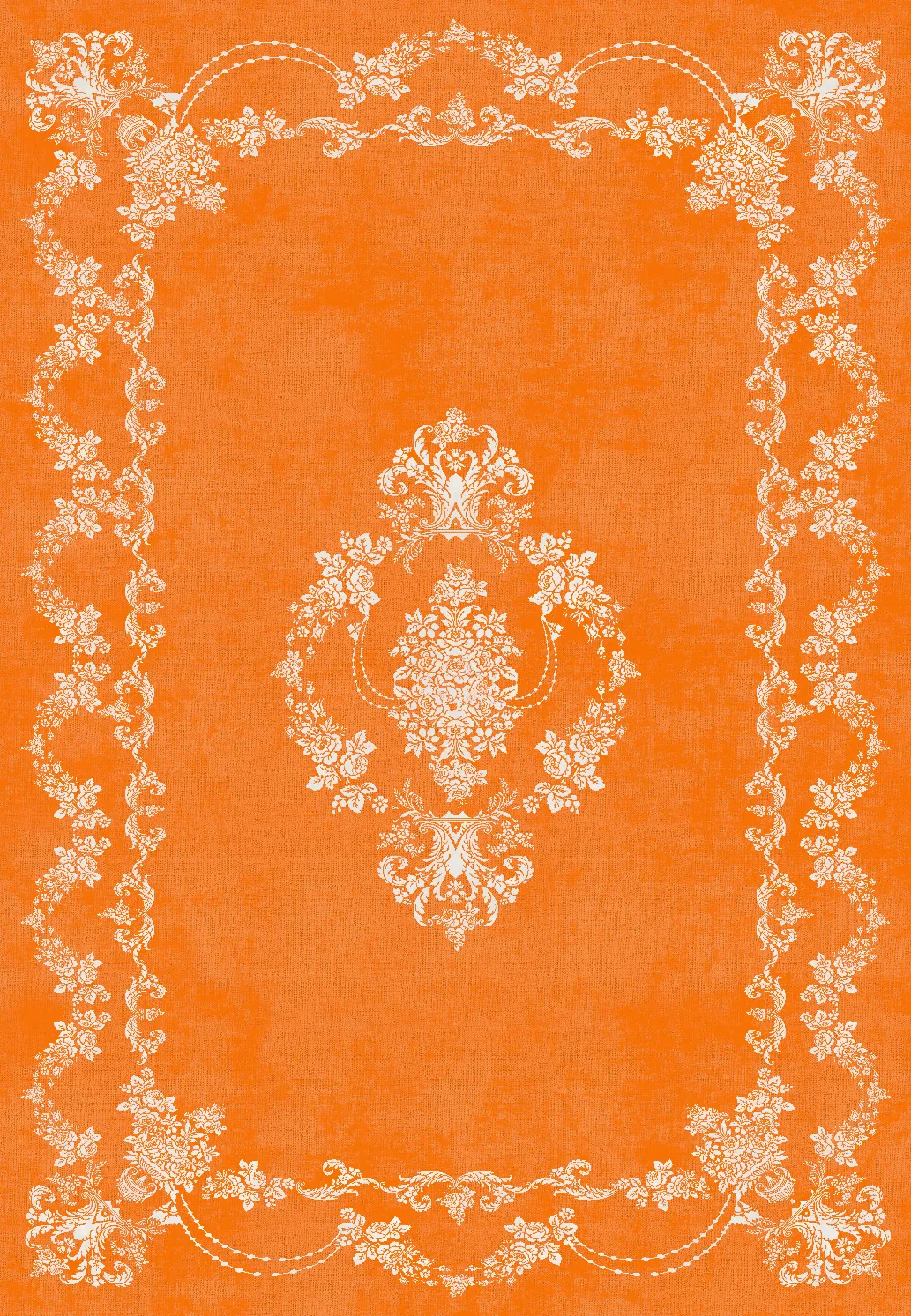 Wilton-tæppe - Taknis (orange)