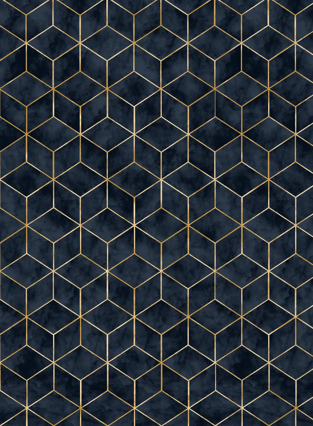 Wilton-tæppe - Remy (mørkeblå)