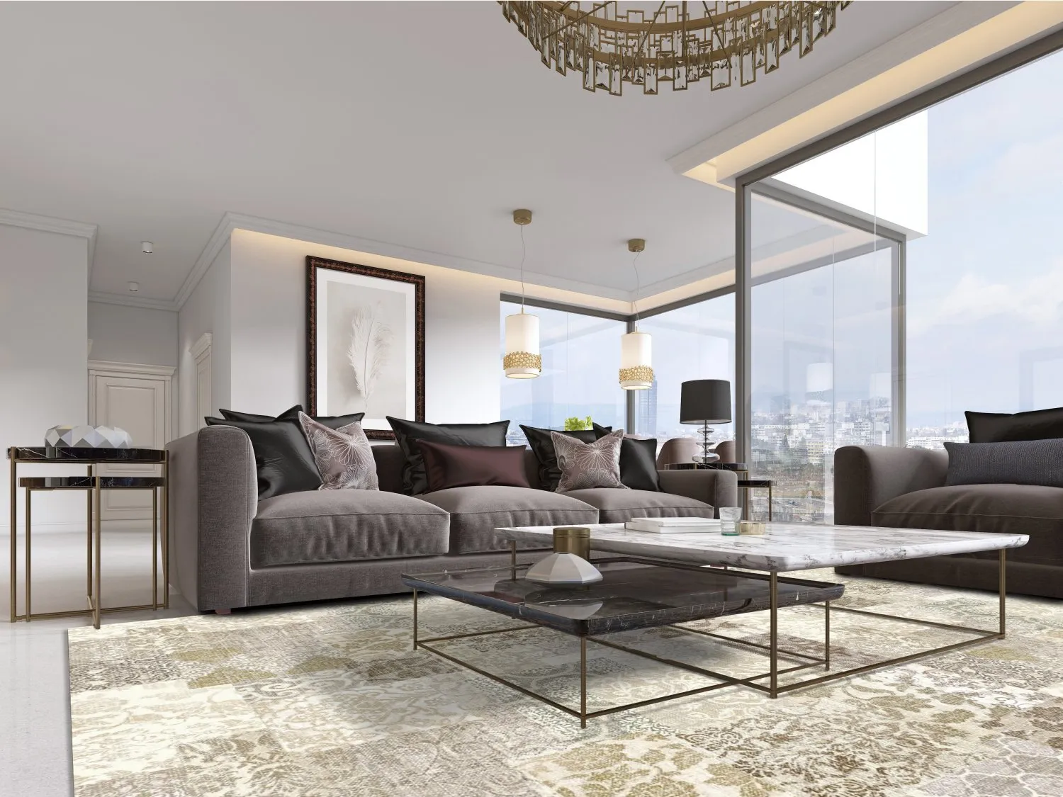 Wilton-tæppe - Carthage (beige)