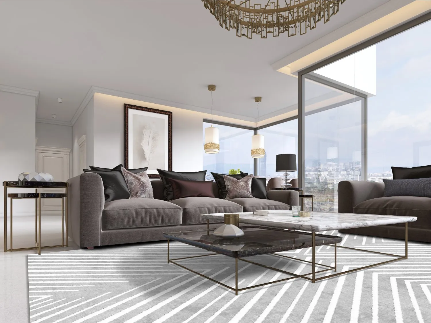 Wilton-tæppe - Amorgos (grå)