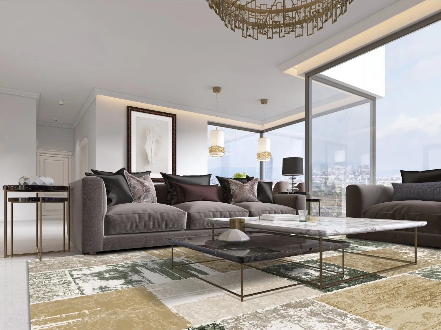 Wilton-tæppe - Ephesus (grøn)