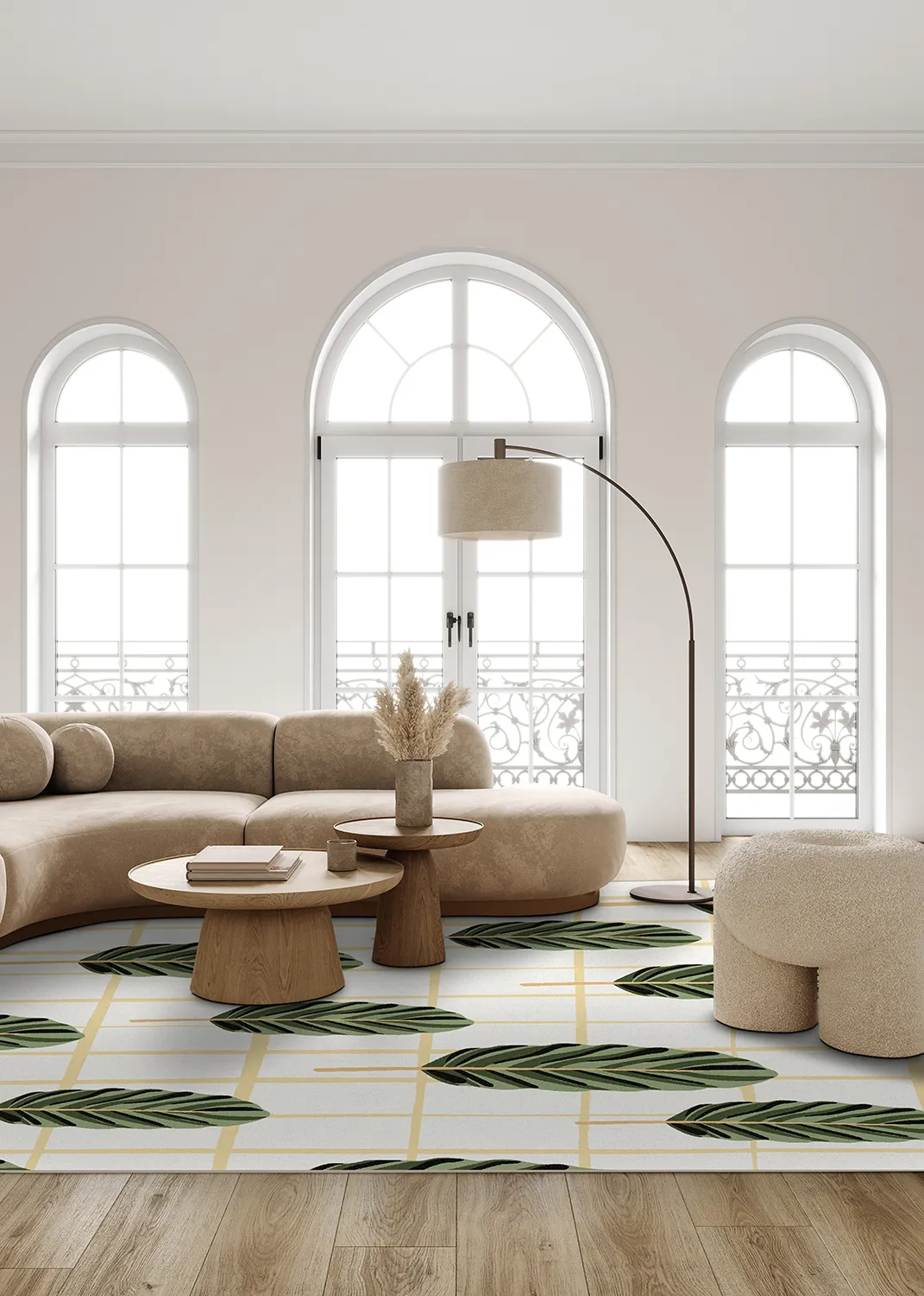 Wilton-tæppe - Bronte (grøn/multi)